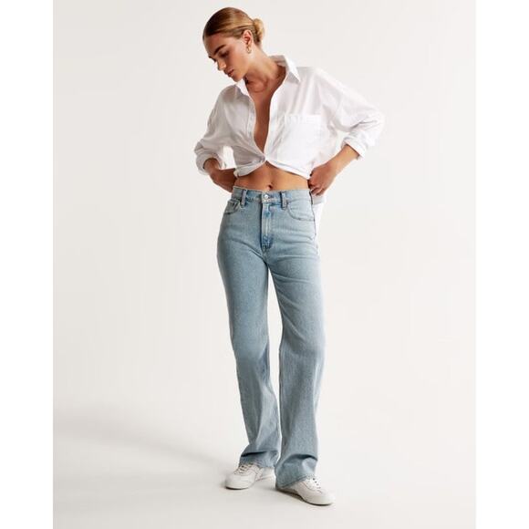 Abercrombie & Fitch Curve Love High Rise 90s Relaxed Jean - 25 - Picture 7 of 8